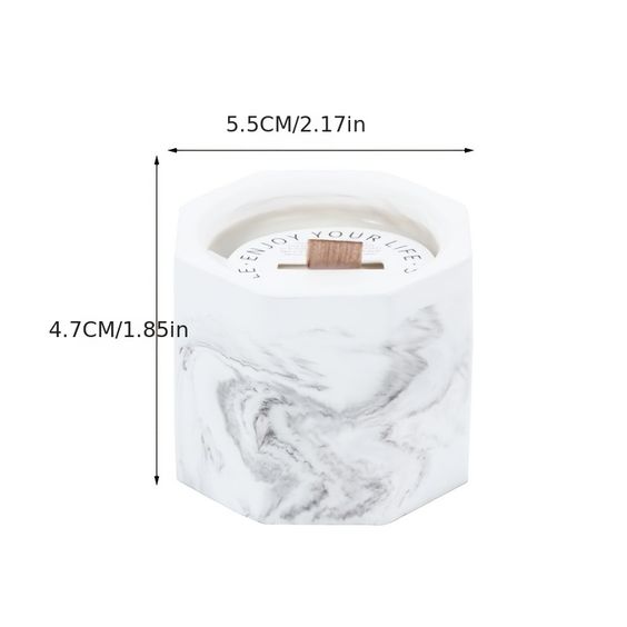 Vela con efecto marmoleado